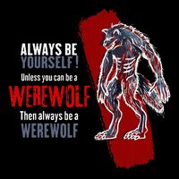 Always Be A Werewolf Funny Cool Wolf Lover Gift Kids Hoodie