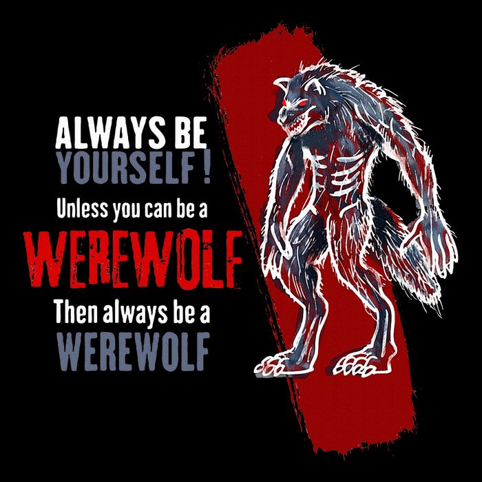 Always Be A Werewolf Funny Cool Wolf Lover Gift Kids Hoodie
