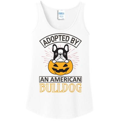 Adopted By American Bulldog Ladies Essential Tank