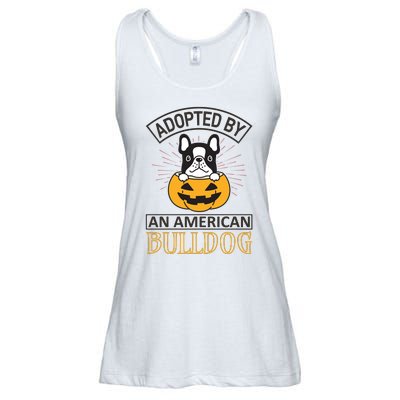 Adopted By American Bulldog Ladies Essential Flowy Tank