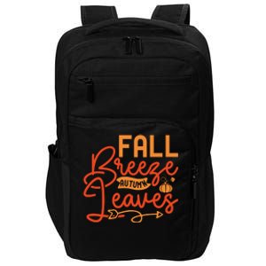 Autumn Breeze And Leaves Impact Tech Backpack