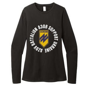 Azov Battalion A30B Support Ukraine I Stand With Ukraine Womens CVC Long Sleeve Shirt