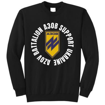 Azov Battalion A30B Support Ukraine I Stand With Ukraine Tall Sweatshirt