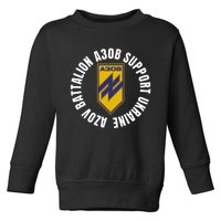 Azov Battalion A30B Support Ukraine I Stand With Ukraine Toddler Sweatshirt