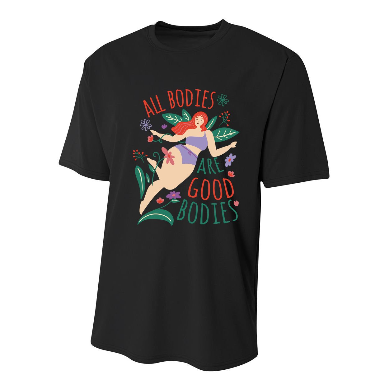 All Bodies Are Good Bodies Youth Performance Sprint T-Shirt