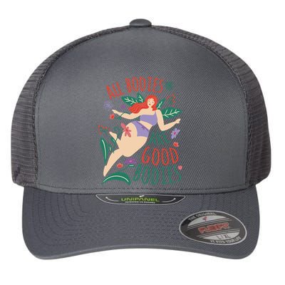 All Bodies Are Good Bodies Flexfit Unipanel Trucker Cap
