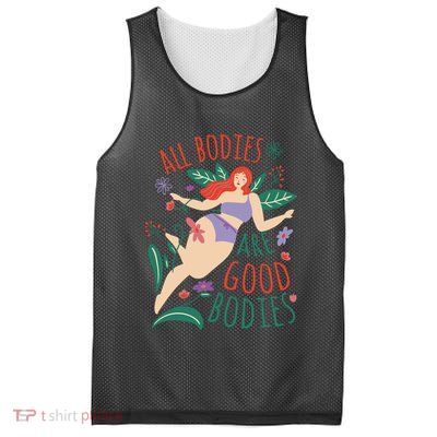 All Bodies Are Good Bodies Mesh Reversible Basketball Jersey Tank
