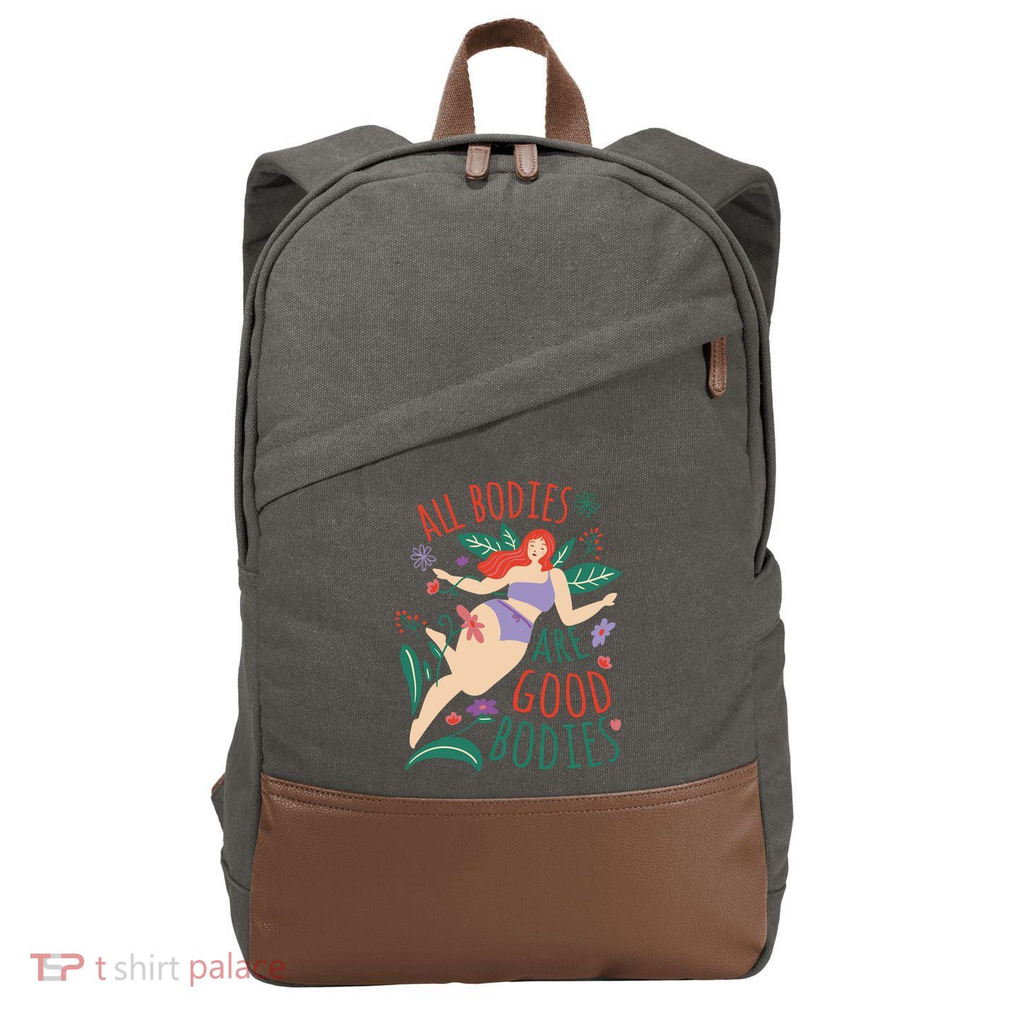 All Bodies Are Good Bodies Cotton Canvas Backpack