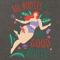 All Bodies Are Good Bodies Cotton Canvas Backpack