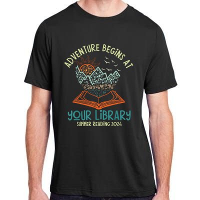 Adventure Begins At Your Library Summer Reading 2024 Adult ChromaSoft Performance T-Shirt