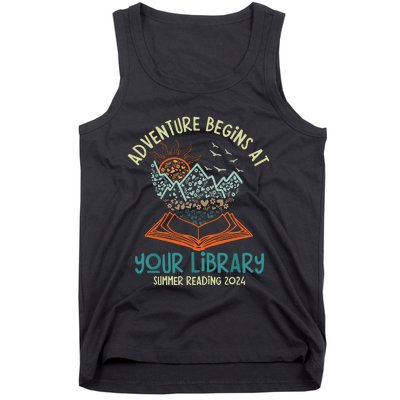 Adventure Begins At Your Library Summer Reading 2024 Tank Top