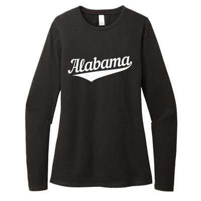 Alabama Bama Al Pride State Vintage Retro Sports Style Womens CVC Long Sleeve Shirt