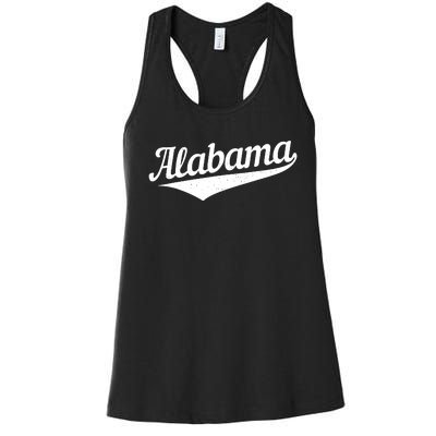 Alabama Bama Al Pride State Vintage Retro Sports Style Women's Racerback Tank