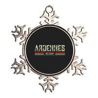 Ardennes Belgium Metallic Star Ornament