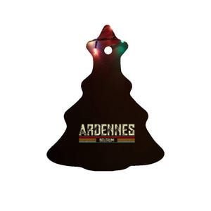 Ardennes Belgium Ceramic Tree Ornament