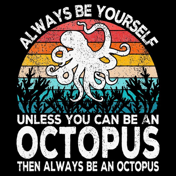 Always Be An Octopus Lover Funny Octopus Quote Retro Zip Tote Bag