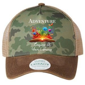 Adventure Begins At Your Library Summer Reading 2024 Flowers Cool Gift Legacy Tie Dye Trucker Hat