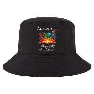 Adventure Begins At Your Library Summer Reading 2024 Flowers Cool Gift Cool Comfort Performance Bucket Hat