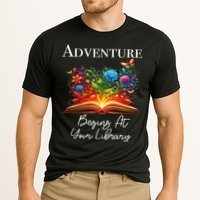Adventure Begins At Your Library Summer Reading 2024 Flowers Cool Gift Performance Shirt
