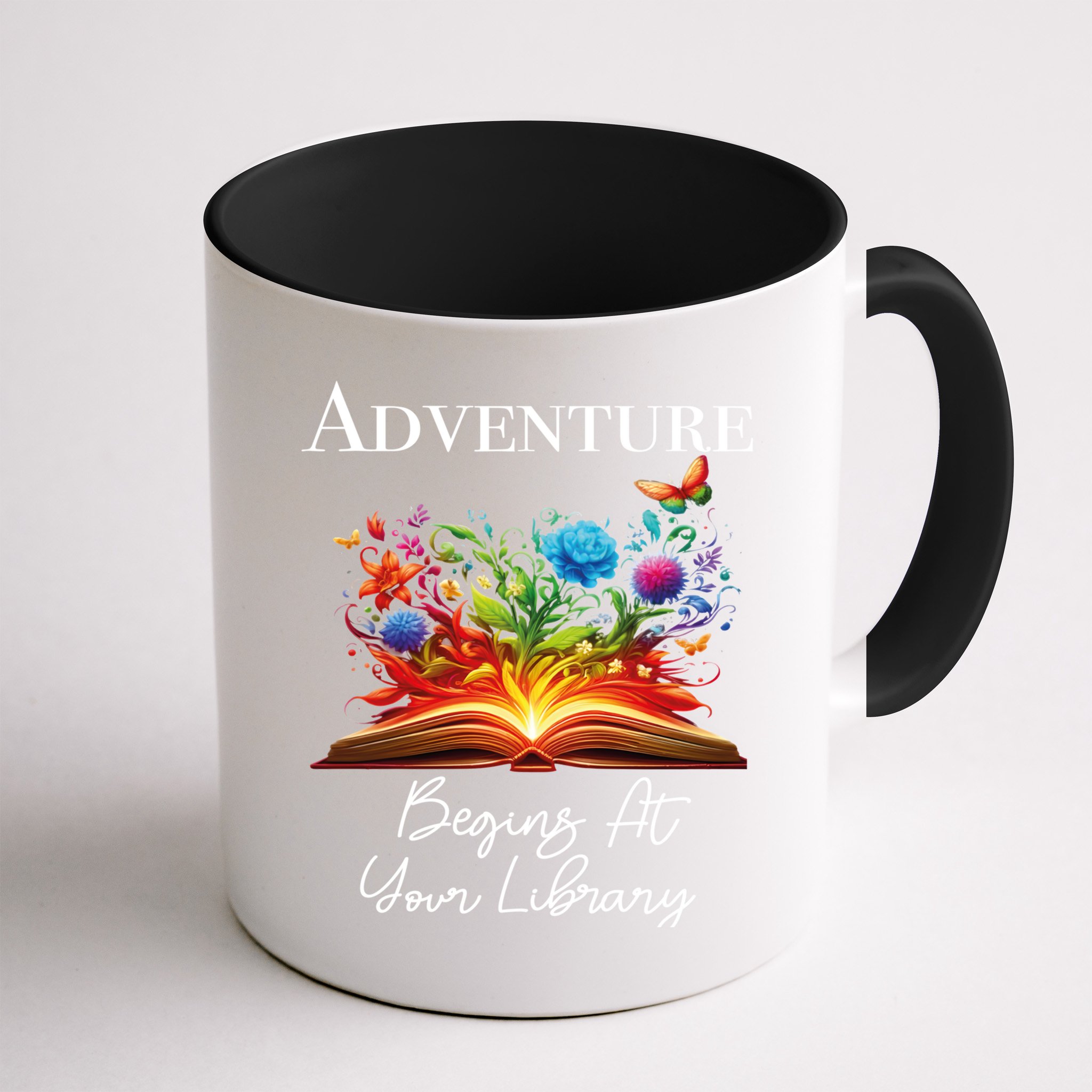 Adventure Begins At Your Library Summer Reading 2024 Flowers Cool Gift Mug