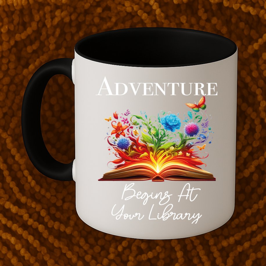 Adventure Begins At Your Library Summer Reading 2024 Flowers Cool Gift Mug