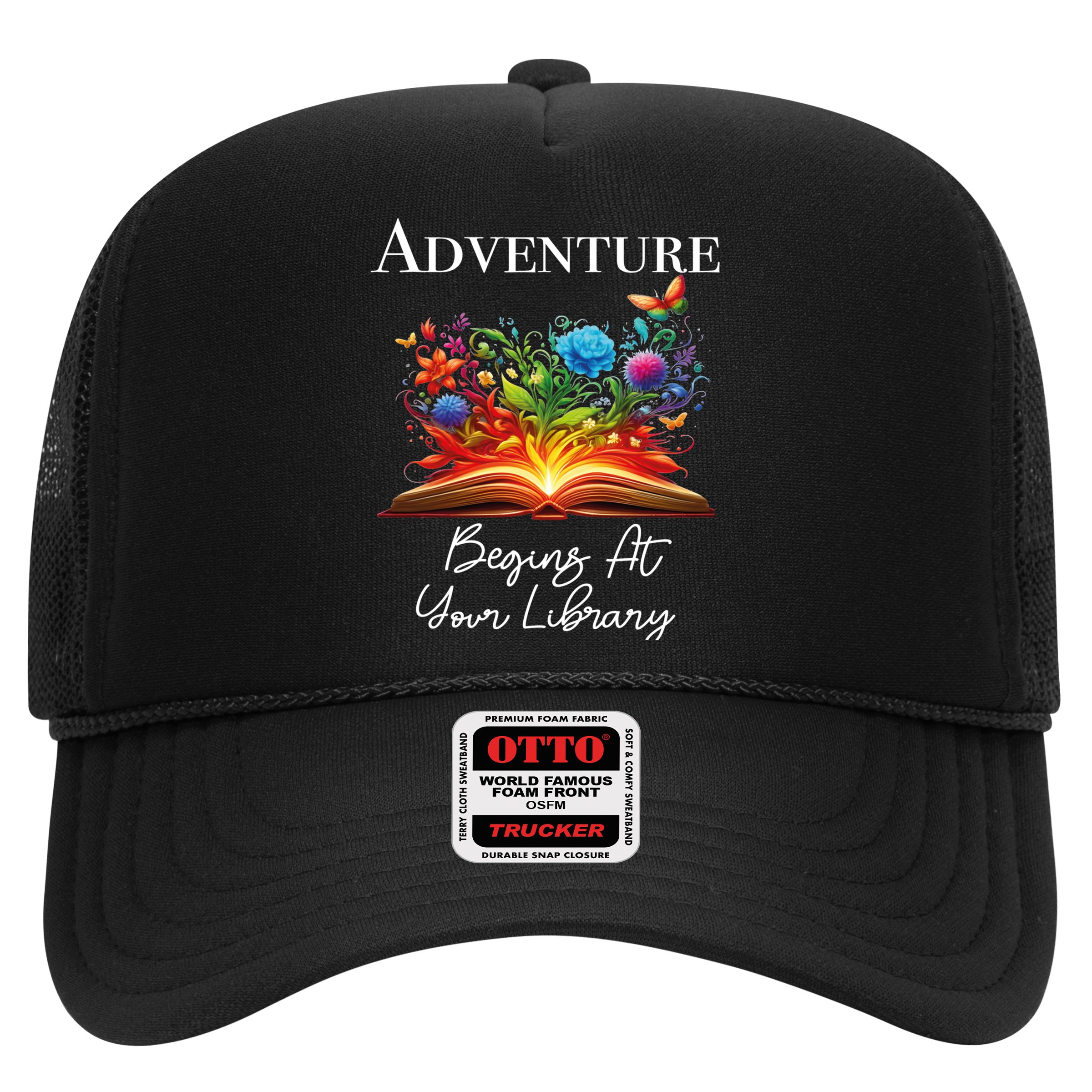 Adventure Begins At Your Library Summer Reading 2024 Flowers Cool Gift Hat
