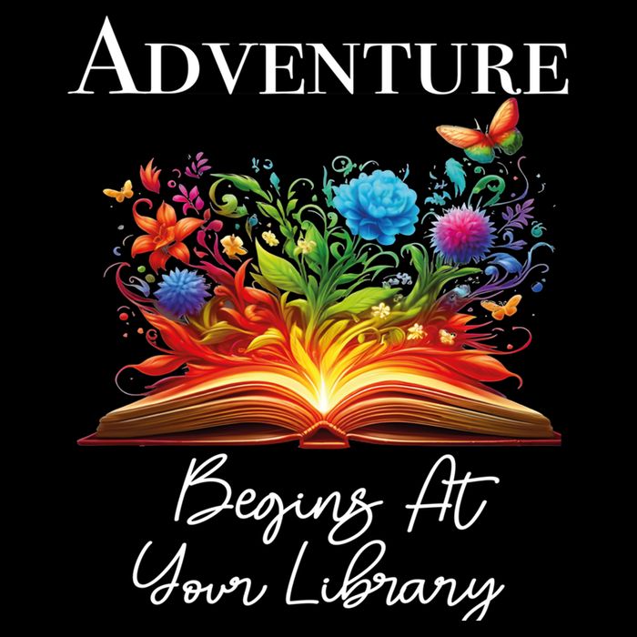 Adventure Begins At Your Library Summer Reading 2024 Flowers Cool Gift Cropped Pullover Crew
