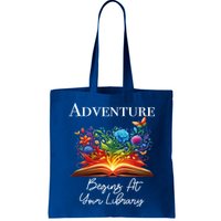 Adventure Begins At Your Library Summer Reading 2024 Flowers Cool Gift Bag