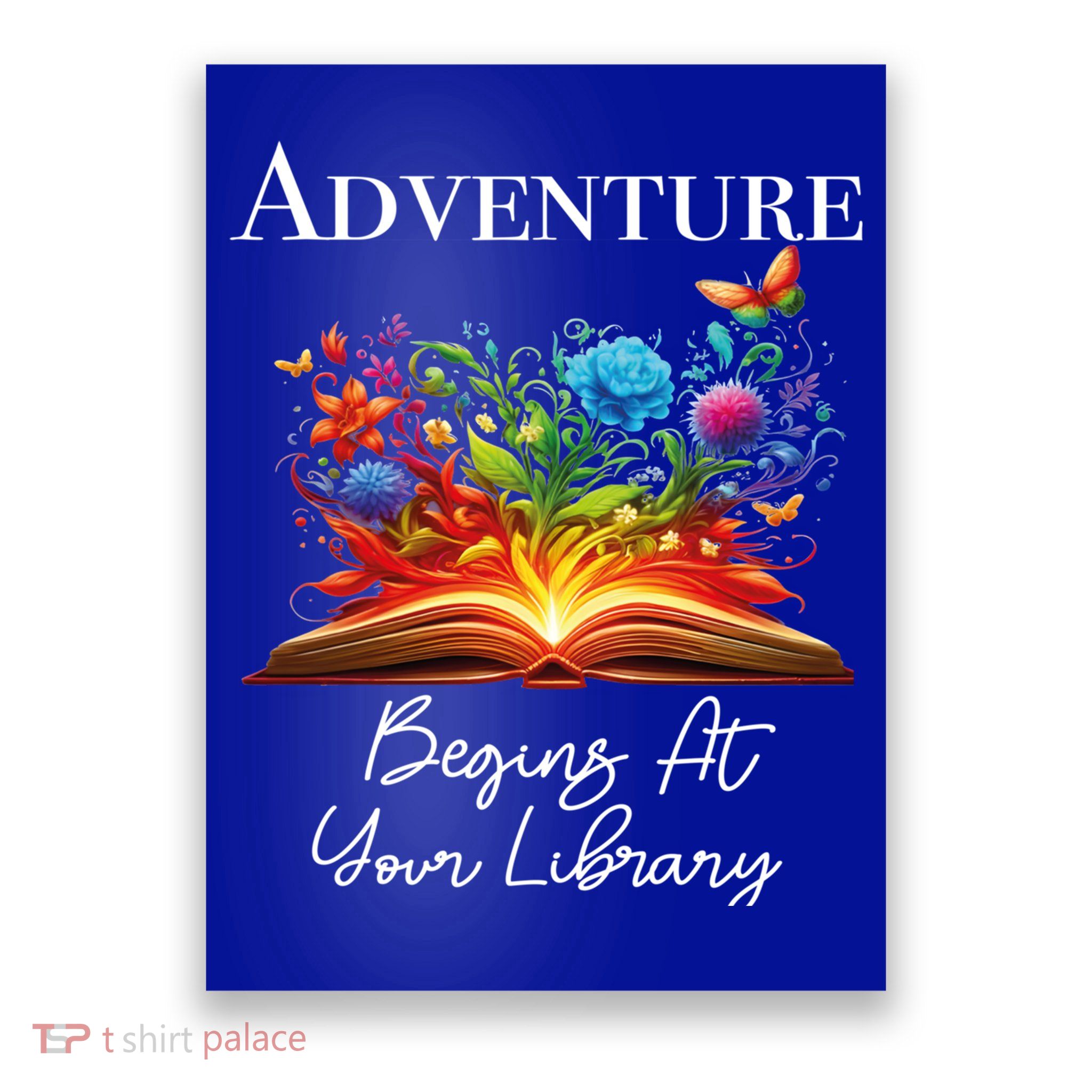 Adventure Begins At Your Library Summer Reading 2024 Flowers Cool Gift Poster
