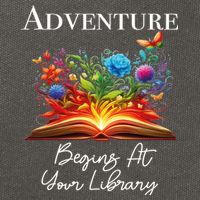 Adventure Begins At Your Library Summer Reading 2024 Flowers Cool Gift Cotton Canvas Backpack