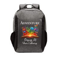 Adventure Begins At Your Library Summer Reading 2024 Flowers Cool Gift Vector Backpack