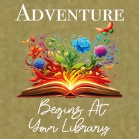Adventure Begins At Your Library Summer Reading 2024 Flowers Cool Gift Garment-Dyed Women's Muscle Tee