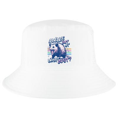 Awake But At What Cost Always Tired Funny Opossum Lover Cool Comfort Performance Bucket Hat