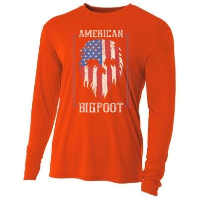 American Bigfoot Alligator Whisperer Gator Crocodile Zoo Animal Lover Cooling Performance Long Sleeve Crew