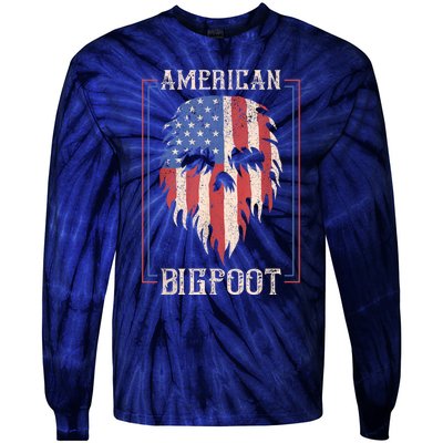 American Bigfoot Alligator Whisperer Gator Crocodile Zoo Animal Lover Tie-Dye Long Sleeve Shirt