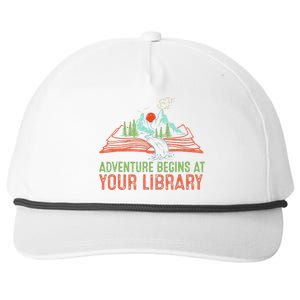 Adventure Begins At Your Library Summer Reading 2024 Snapback Five-Panel Rope Hat