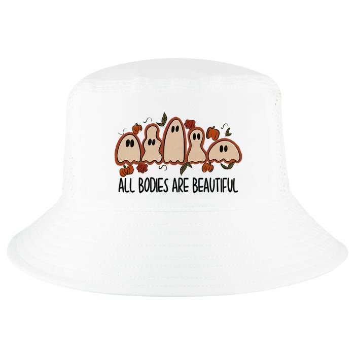 All Bodies Are Beautiful Halloween Funny Ghost Positive Cool Comfort Performance Bucket Hat