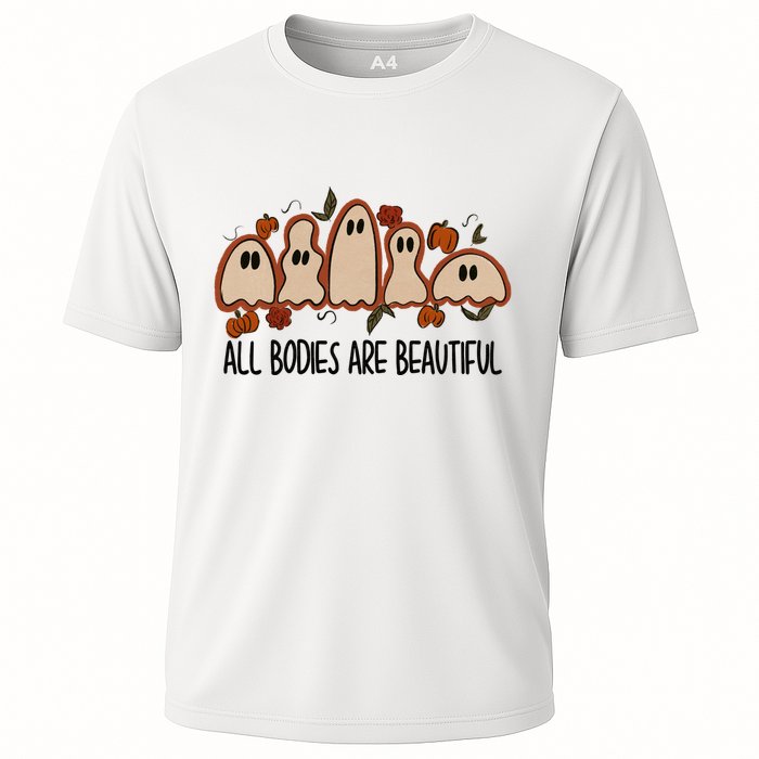 All Bodies Are Beautiful Halloween Funny Ghost Positive Performance Shirt