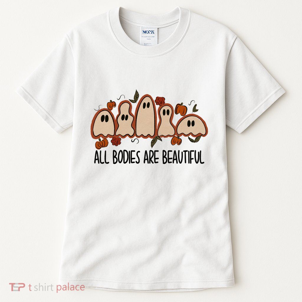 All Bodies Are Beautiful Halloween Funny Ghost Positive Tall T-Shirt