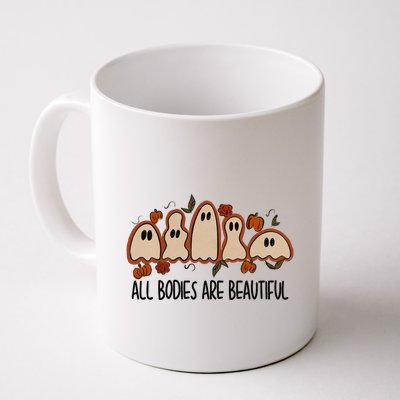 All Bodies Are Beautiful Halloween Funny Ghost Positive Mug