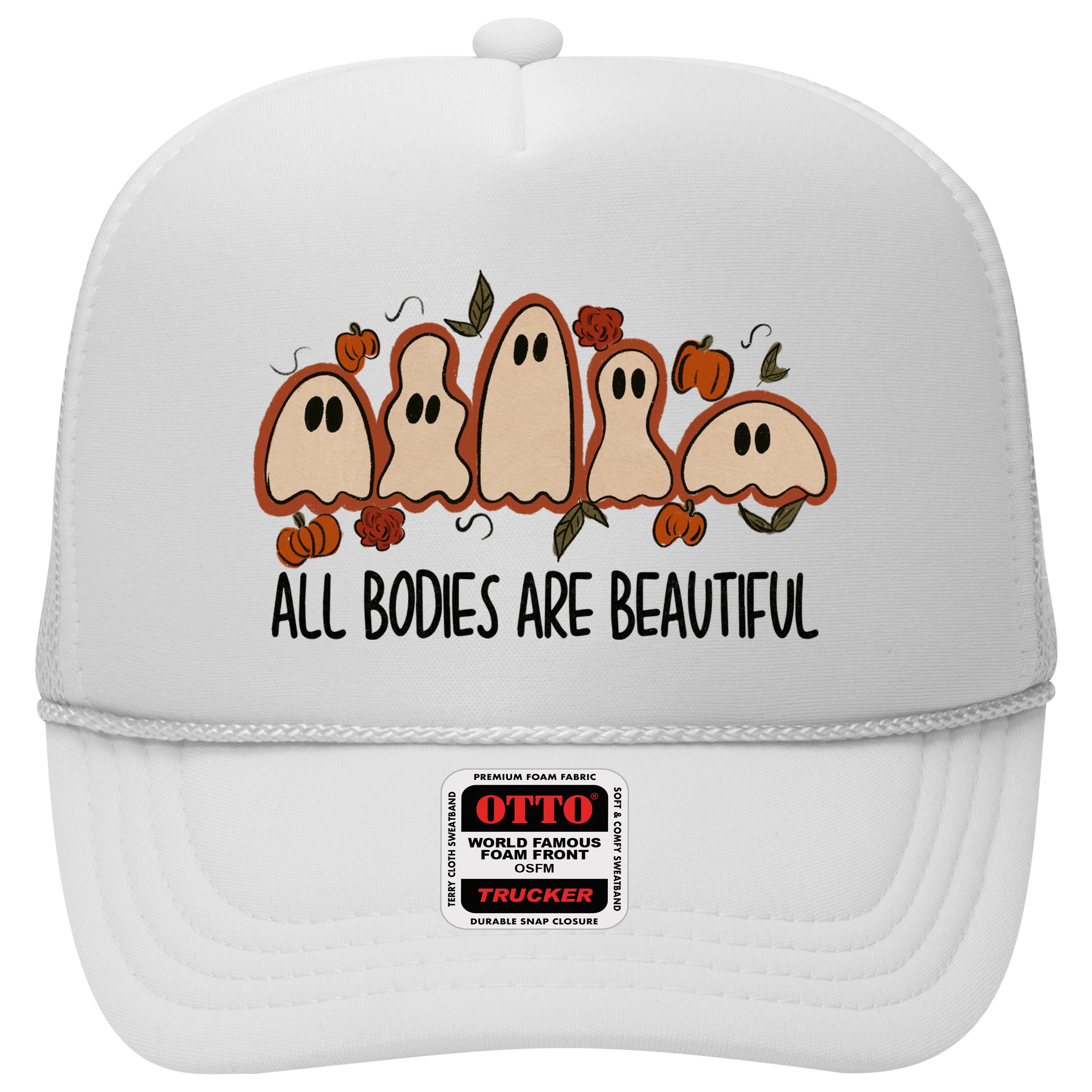 All Bodies Are Beautiful Halloween Funny Ghost Positive Hat
