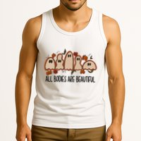 All Bodies Are Beautiful Halloween Funny Ghost Positive Tank Top