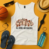 All Bodies Are Beautiful Halloween Funny Ghost Positive Tank Top