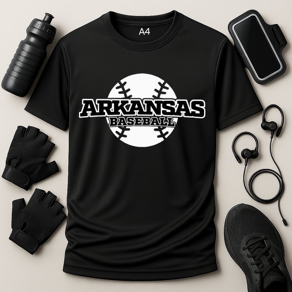 Arkansas Baseball Cooling Performance Crew T-Shirt