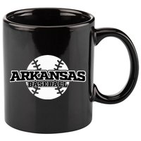 Arkansas Baseball 11oz C Handle Ceramic Mug