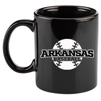 Arkansas Baseball 11oz C Handle Ceramic Mug