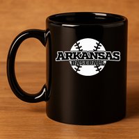 Arkansas Baseball 11oz C Handle Ceramic Mug