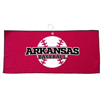 Arkansas Baseball Large Microfiber Waffle Golf Towel