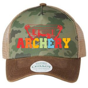 Archery Bow And Arrow Colorful Gift Legacy Tie Dye Trucker Hat