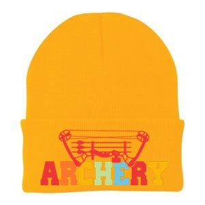 Archery Bow And Arrow Colorful Gift Knit Cap Winter Beanie